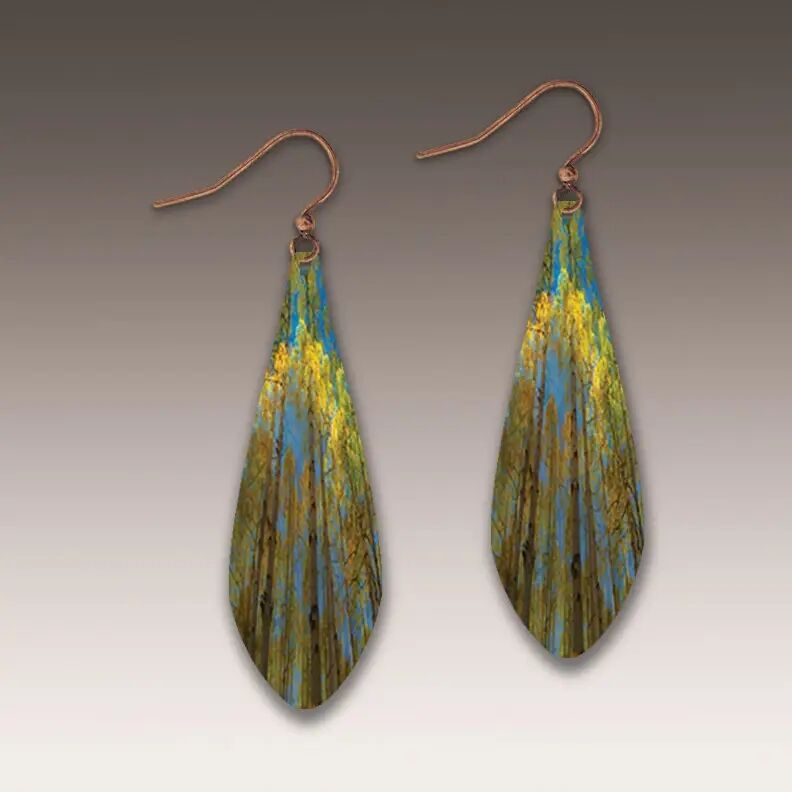 DC Designs - Bright Summer Aspen Long Teardrop Earrings - product image 