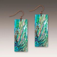 DC Designs - Mermaid Reef Art Print Long Rectangle Earrings C21CE - product images 1 of 5