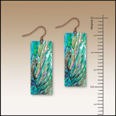 DC Designs - Mermaid Reef Art Print Long Rectangle Earrings C21CE - product images 2 of 5