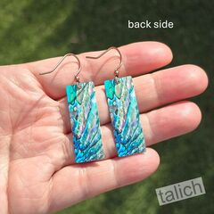 DC Designs - Mermaid Reef Art Print Long Rectangle Earrings C21CE - product images 4 of 5