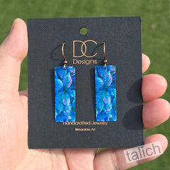 DC Designs - Nighttime Foliage Art Print Long Rectangle Earrings ME60CE - product images 5 of 5