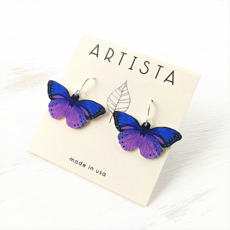 Artista Earrings - Purple Dreams Butterfly - product image 