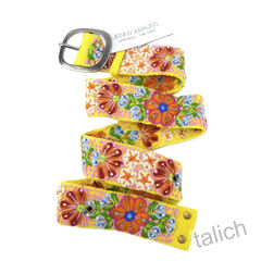 Jenny Krauss Golden Delicious Floral Embroidered Wool Belt - product images 2 of 11