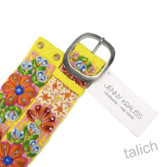 Jenny Krauss Golden Delicious Floral Embroidered Wool Belt - product images 7 of 11