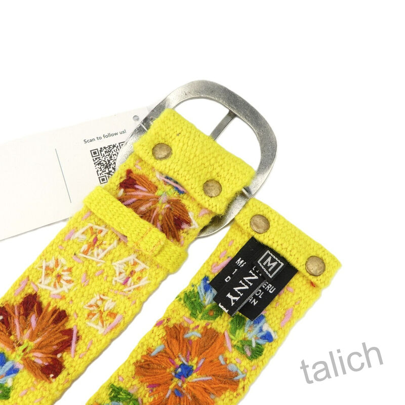 Jenny Krauss Golden Delicious Floral Embroidered Wool Belt - product image 