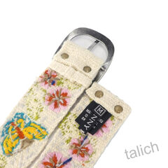 Jenny Krauss Mariposa Floral Embroidered Wool Belt - product images 8 of 11