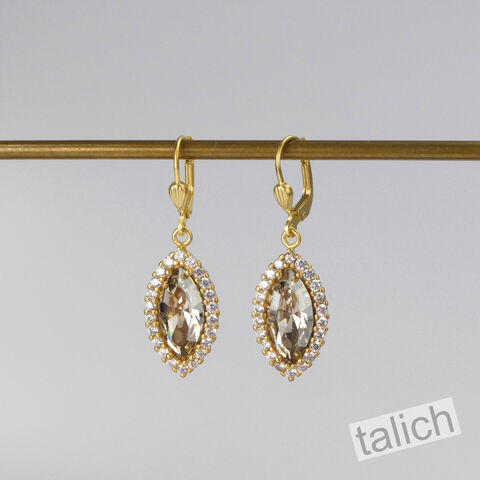 Catherine,Popesco,'Angelica',Marquise,Swarovski,Crystal,Earrings,Catherine Popesco Earrings, La Vie Parisienne Earrings, Catherine Popesco Jewelry, Catherine Popesco Paris