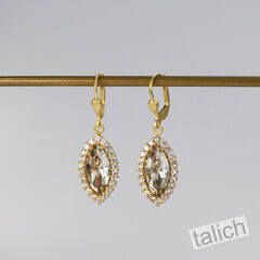 Catherine Popesco 'Angelica' Marquise Swarovski Crystal Earrings - product images 1 of 6