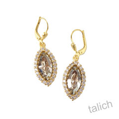Catherine Popesco 'Angelica' Marquise Swarovski Crystal Earrings - product images 2 of 6