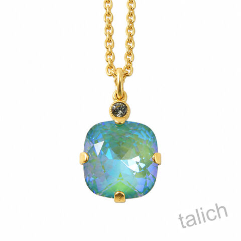 Catherine,Popesco,Round,Crystal,Pendant,Necklace,in,Silky,Sage,Catherine Popesco Round Crystal Pendant Necklace in Silky Sage,  La Vie Parisienne Necklace, Catherine Popesco Jewelry, Catherine Popesco Paris