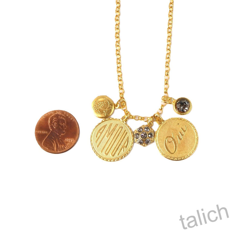 Catherine Popesco Amour Oui Five Charms Necklace  - product image 