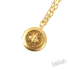 Catherine Popesco Honeycomb Bee Locket Necklace - product images 2 of 6