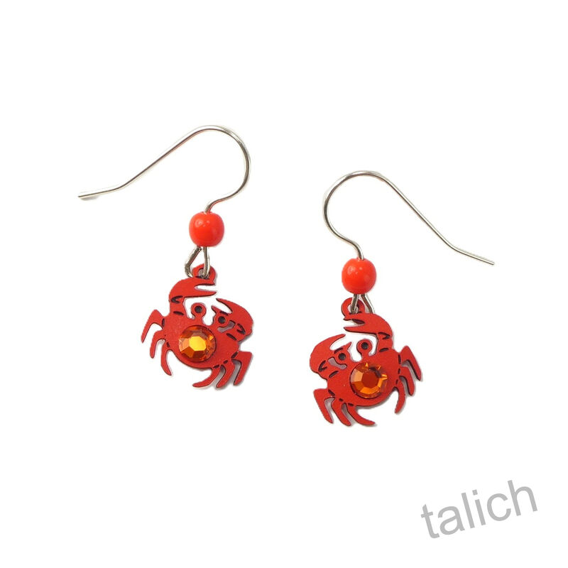 Sienna sky Earrings - Red Crabs - product image 