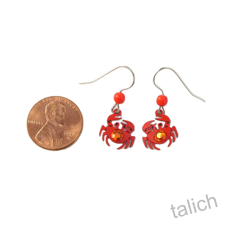 Sienna sky Earrings - Red Crabs - product image 