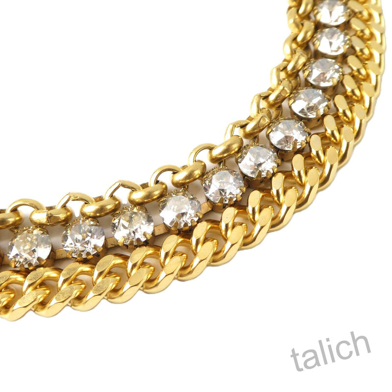 Catherine Popesco Multi Chain Bracelet with Crystals - product image 