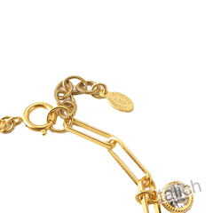 Catherine Popesco 14K Gold Plated Paperclip Bracelet with Crystal - product images 4 of 5