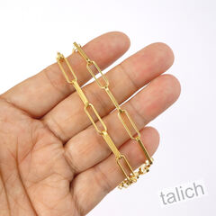 Catherine Popesco 14K Gold Plated Paperclip Chain Necklace - product images 5 of 5