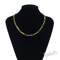 Catherine Popesco 14K Gold Plated Paperclip Chain Necklace - product images 3 of 5