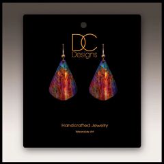 DC Designs - Canyon Rust Abstract Art Teardrop Earrings - product images 4 of 4